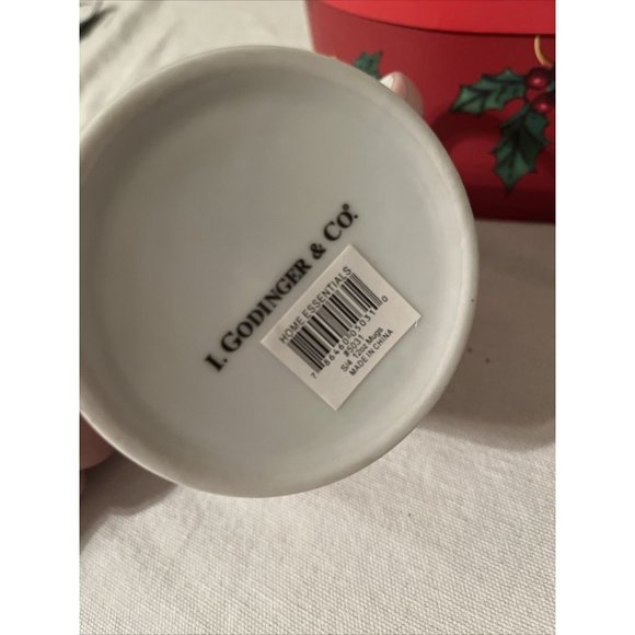 Godinger Christmas Mugs 14 Oz Coffee Cups Porcelain Old World Stockings New - Picture 3 of 5